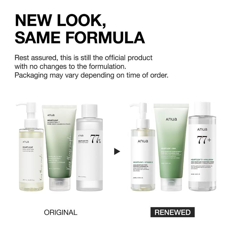 [Anua Official Shop] Anua Essential Trio (Oil Cleanser + Deep Cleansing Foam + Calming Toner)｜Gentle Korean Skincare, Facial Cleanser