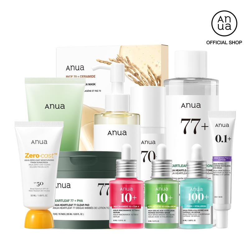 [Anua Official Shop] LIVE EXCLUSIVE Super Affordable Korean Skincare Set | 11-In-1 MEGA Deal