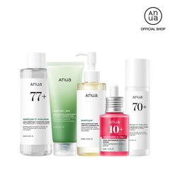 [Anua Official] Viral Ultimate Glass Skin Bundle | Salmon PDRN + Niacinamide + Double Cleansing + Collagen Mask| Daily Korean Skincare Kit Hydrating Calming