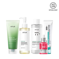 [Anua Official] Viral Ultimate Glass Skin Bundle | Salmon PDRN + Niacinamide + Double Cleansing + Collagen Mask| Daily Korean Skincare Kit Hydrating Calming