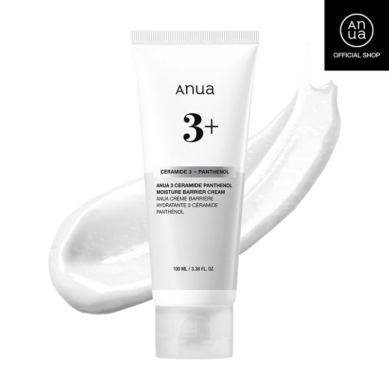 [Anua Official Shop] 3 Ceramide Panthenol Moisture Barrier Cream (100Ml/3.38 Fl.Oz.) | Hyaluronic Acid, Non-Comedogenic, Moisturizer, Korean Skin Care, Redness Soothing, Ceramide, Panthenol, Skin Barrier