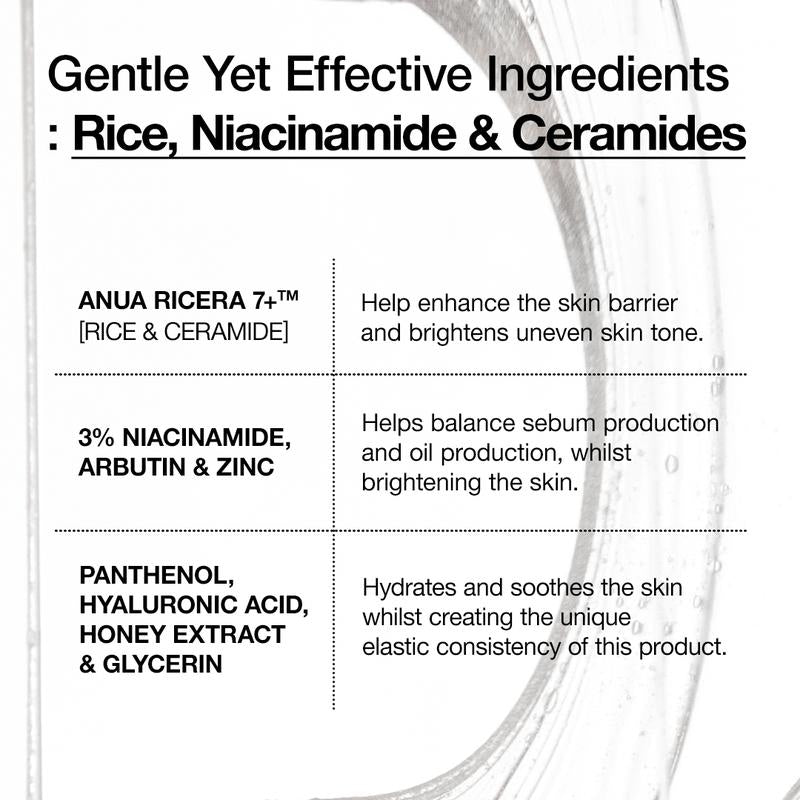 [Anua Official Shop] No.1 Korean 7 Rice Ceramide Hydrating Barrier Serum (50Ml, 1.69 Fl.Oz.) ｜ Skin Repair, Hydrate Skincare for Glass Skin, Korean Skin Care