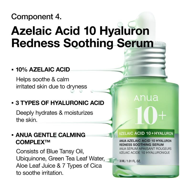 [Anua Official Shop] Spot Care Routine with TXA & Azelaic Acid Serum Duo | Double Cleansing, Soothing Serum, Non Comedogenic, Korean Skincare, Moisturize, Gentle