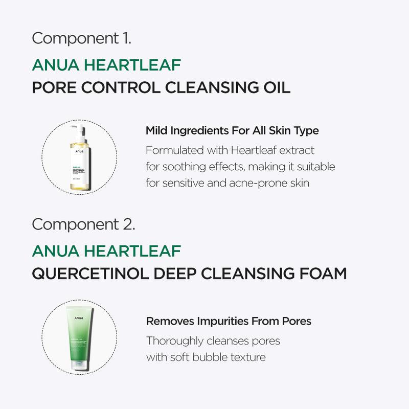 [Anua Official] Viral Ultimate Glass Skin Bundle | Salmon PDRN + Niacinamide + Double Cleansing + Collagen Mask| Daily Korean Skincare Kit Hydrating Calming