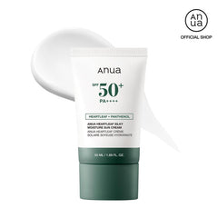 [Anua Official Shop] Heartleaf Silky Moisture Mild Sunscreen 50Ml | Broad Spectrum SPF 50+, Lightweight, Silky Formula, Vegan, Reef-Safe, Skincare Sensitive Hydrating