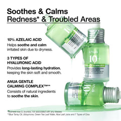 [Anua Official Shop] Azelaic Acid 10 Hyaluron Redness Soothing Serum 1.01 Fl.Oz.(30Ml)｜Azelaicacid, Hyaluronic Acid, Non-Poreclogging, Korean Skincare, Soothing, Redness, Sensitive Skin, Acne-Prone
