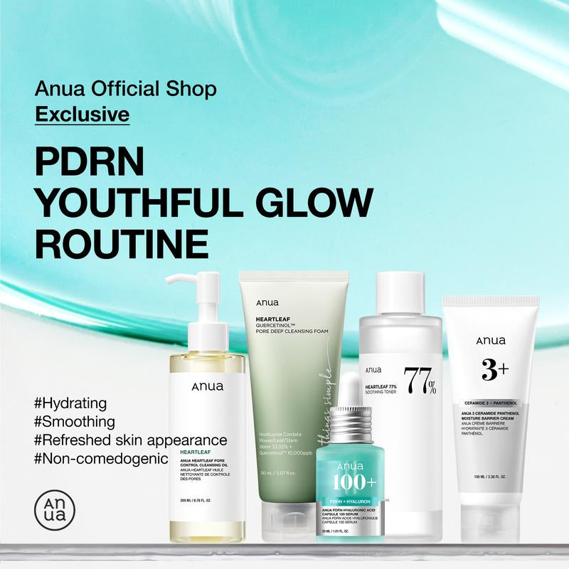[Anua Official Shop] PDRN Youthful Glow Routine for Winter | Facial Cleanser, Layering Toner, Hydrating Serum, Non Comedogenic, Moisturizer Skincare