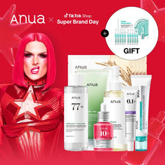 [Anua Official] Jeffree Star Approved Tiktok Exclusive Glow up in a Week Bundle Bundle | Glow Essentials Korean Skincare Kit