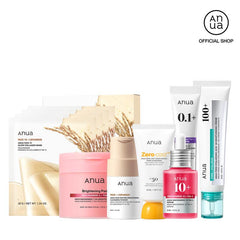 [Anua Official] Glow up in a Week Bundle | Trending All-In-One Spot Care Kit | Includes Cleansers, Serum, Moisturizer, Eye Cream and Facial Sheet Masks | Korean Skincare